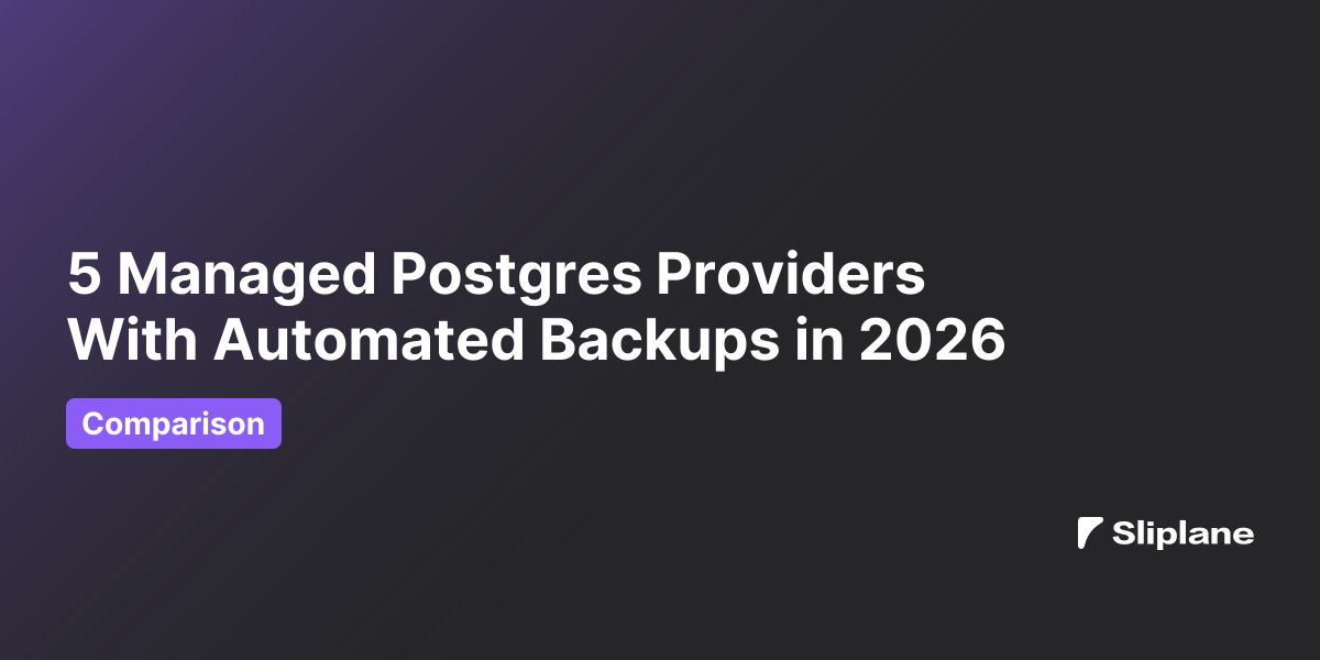 5 Managed Postgres Providers With Automated Backups in 2026