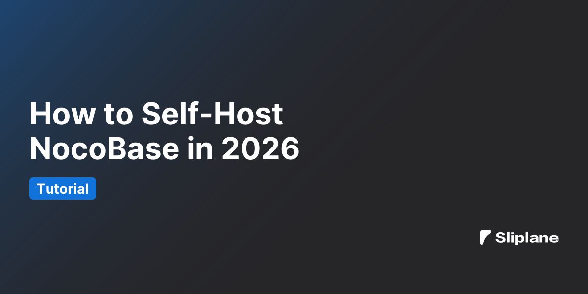 How to Self-Host NocoBase in 2026