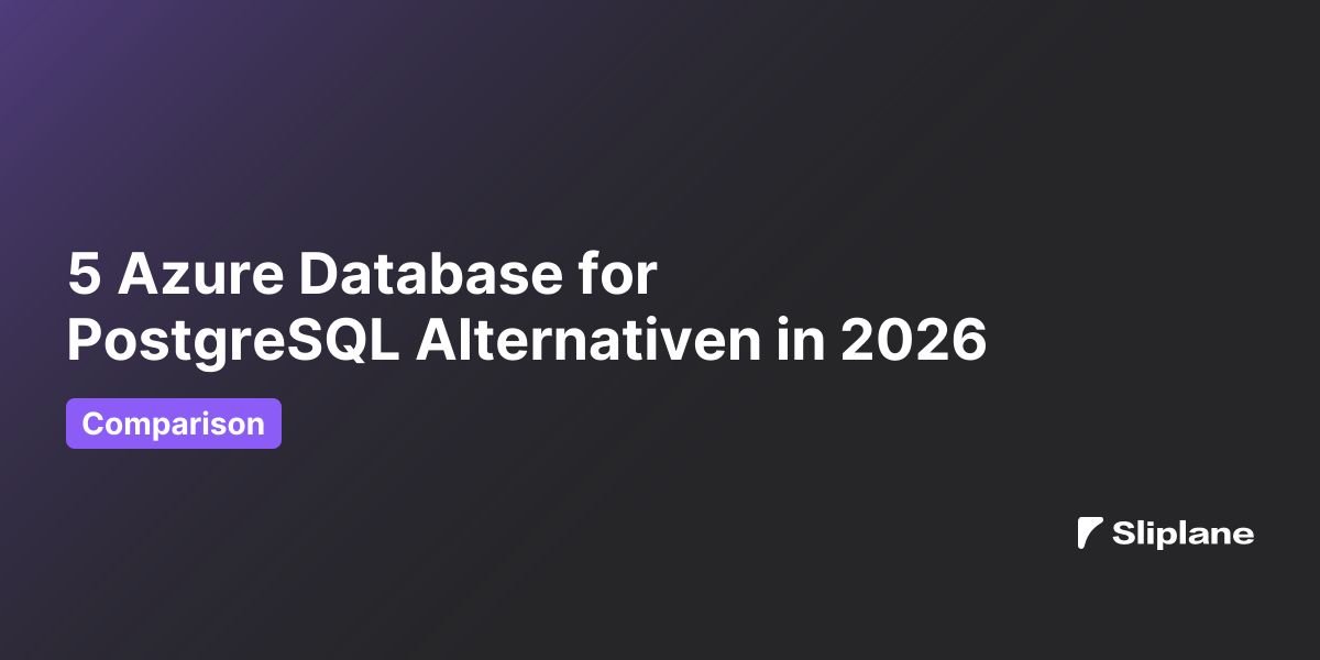 5 Azure Database for PostgreSQL Alternativen in 2026