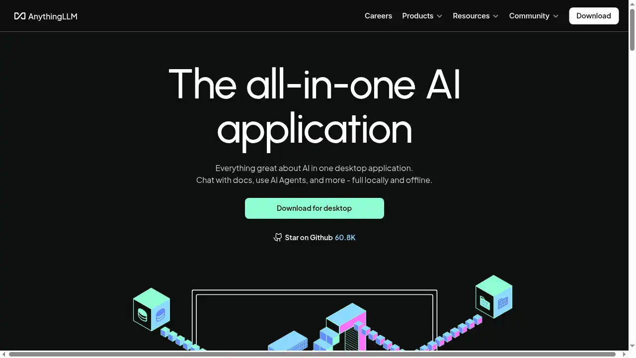 AnythingLLM Landing Page