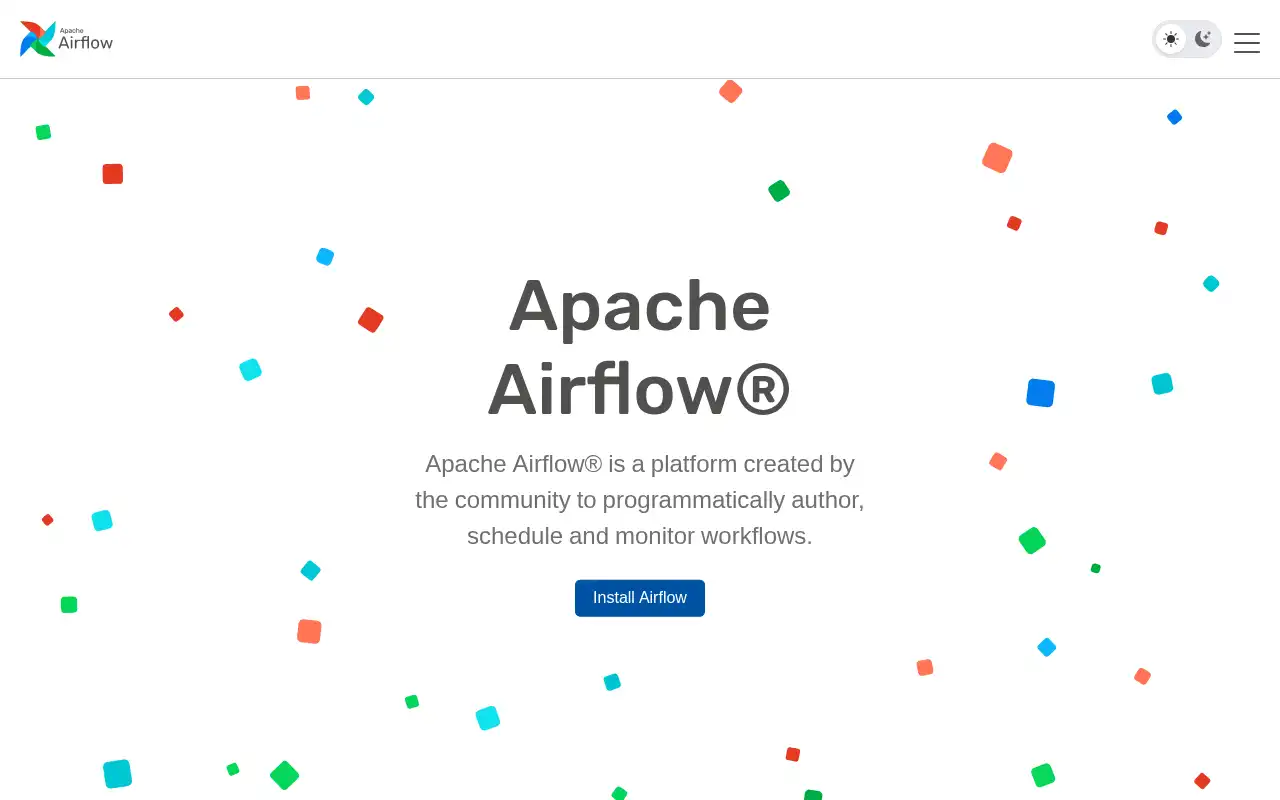 Apache Airflow Landing Page