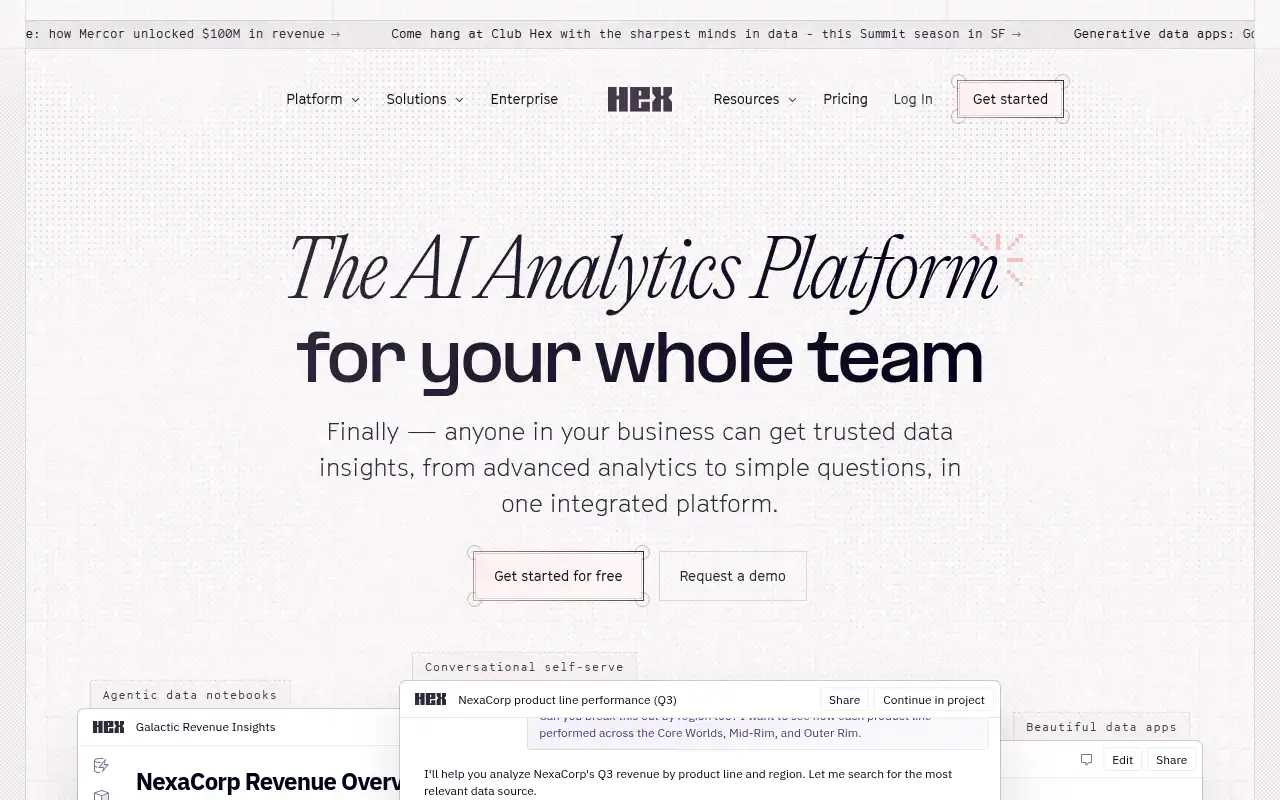 Hex Landing Page