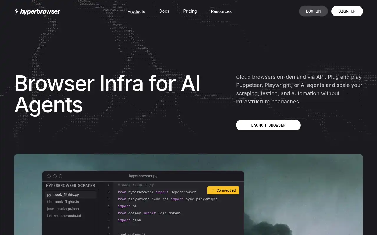 Hyperbrowser Landing Page